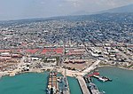 US Navy 100221-N-5787K-002 An aerial view of the logistical area near the port in Port-au-Prince (cropped)